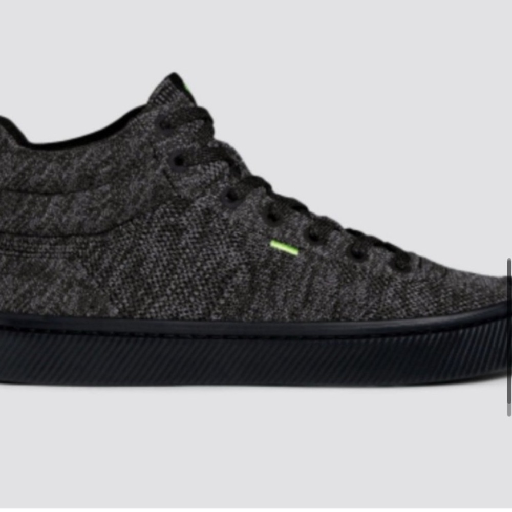 Cariuma Black Heather Knit Ibi High-Top Sneakers, NWOT in original packaging - Picture 5 of 13